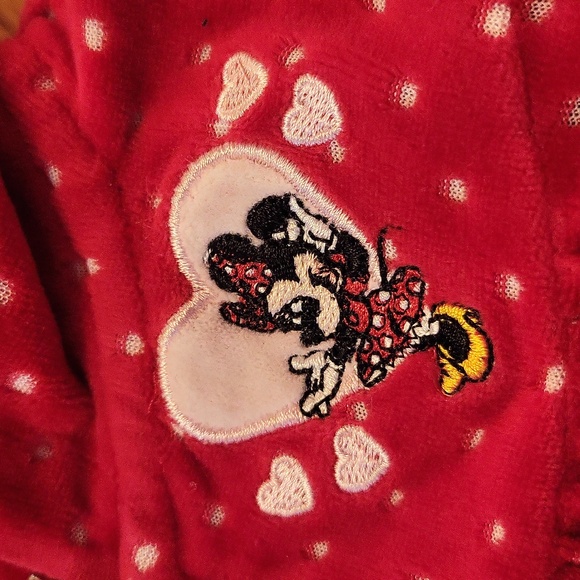 Walt Disney World Minnie Mouse soft velour embrodiered zip up hoodie - Picture 3 of 3